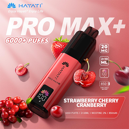 Hayati Pro Max+ 6000 Puffs Best TPD 2+10ML Vape Pod In UK - VapePuffs
