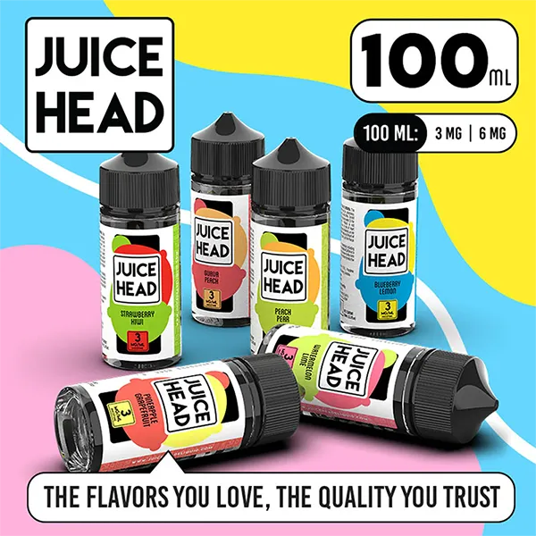 Juice Head E-Liquid 100ml Best Wholesale 14 Flavors In USA-2