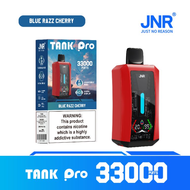 Blue Razz Cherry TANK PRO 海报1 TANK PRO 海报1 Blueberry Sour Raspberry Blue Razz Cherry Home - Disposable Vapes - JNR Tank Pro 33000 Puffs 15 flavors available good selling en France JNR Tank Pro 33000 Puffs