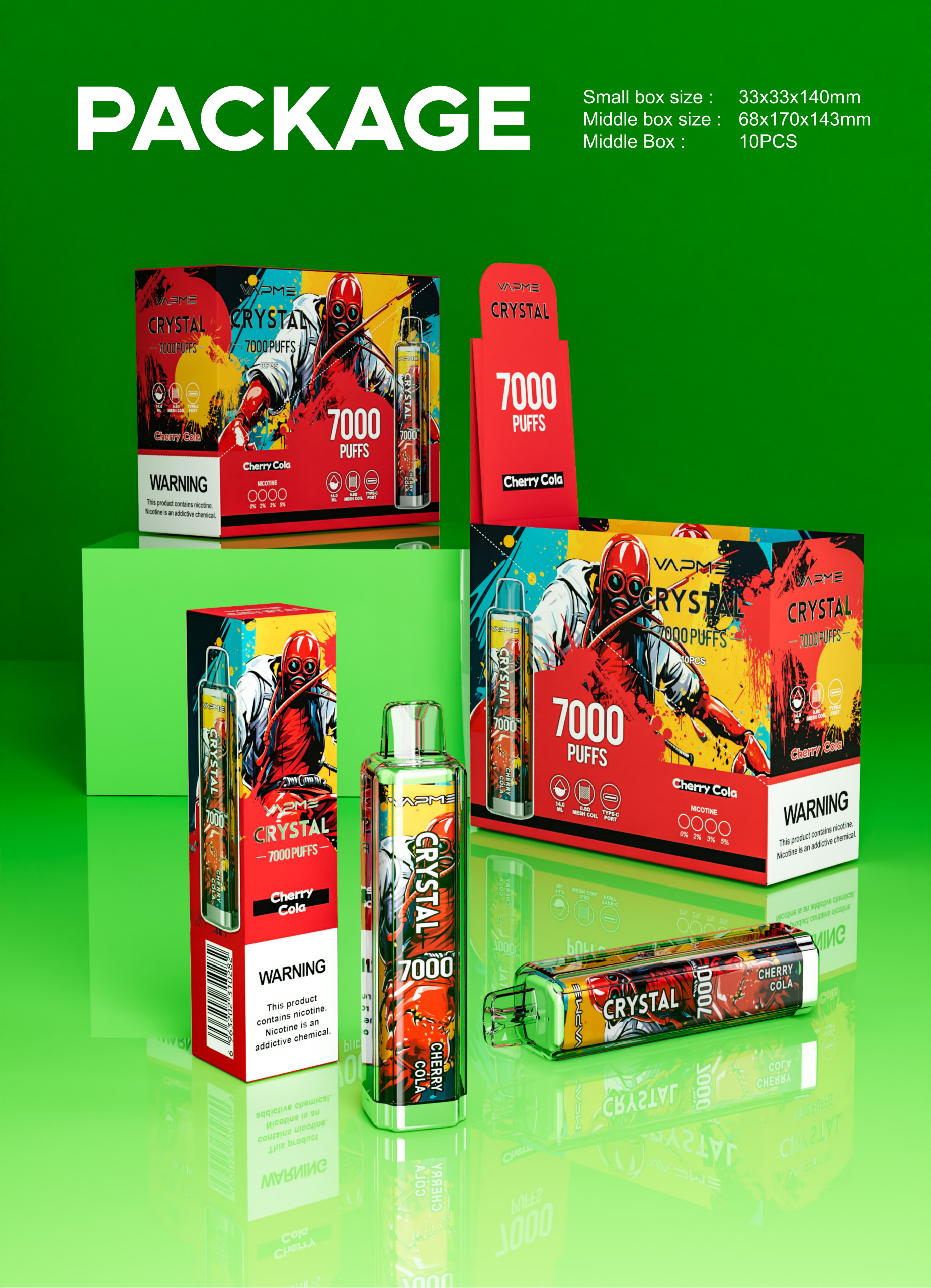 VAPME CRYSTAL 7000 puffs