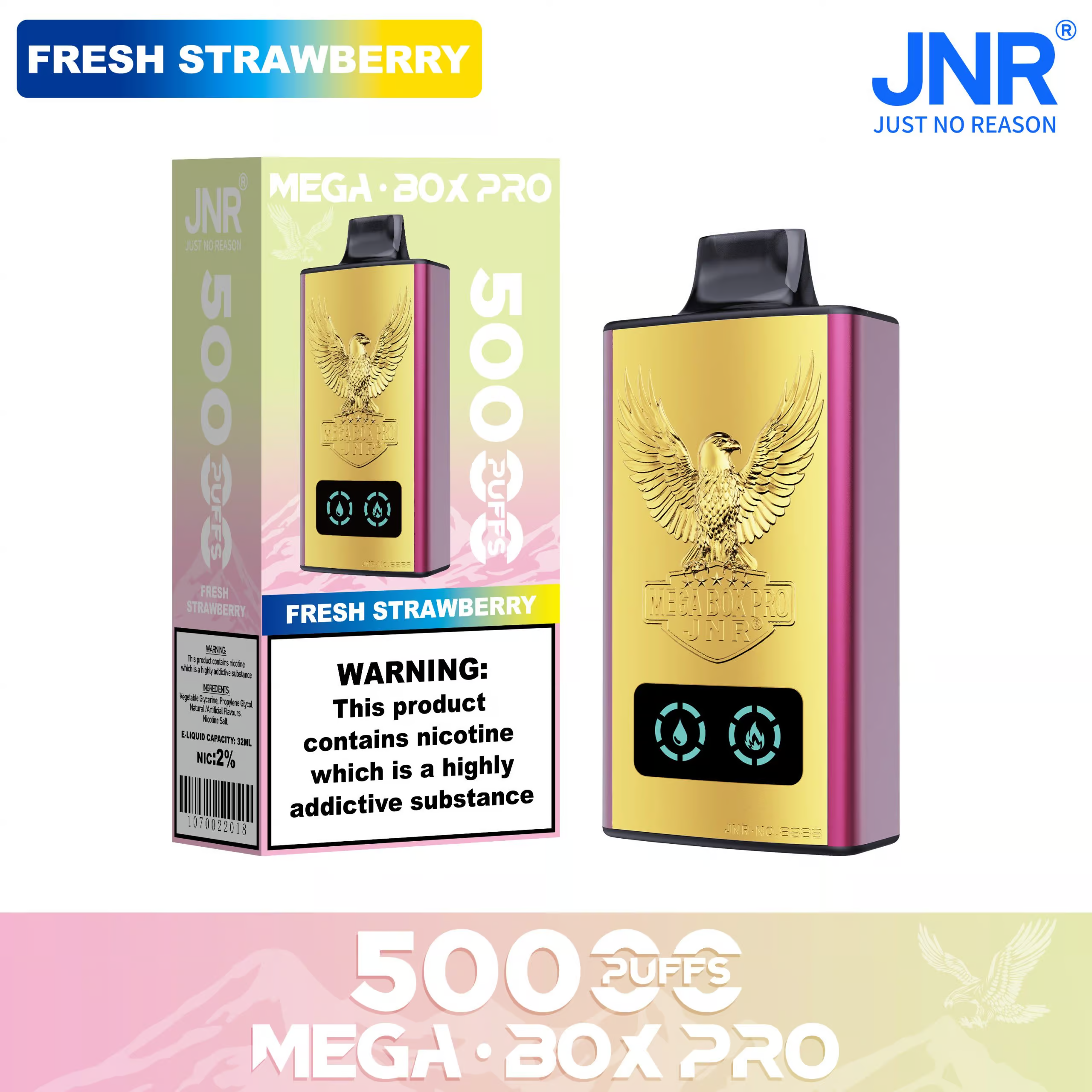Jnr Mega Box Pro 50000 Puffs