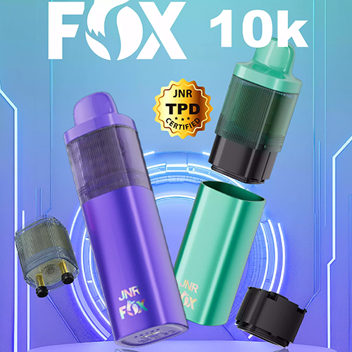 JNR FOX 10000 Puffs TPD Vape Kit France Refillable Pod-3