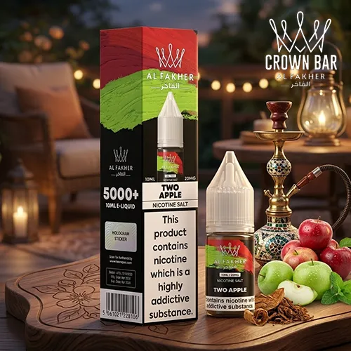 Genuine Al Fakher 10ml nicotine salt e-liquid bottle with premium shisha branding for the UAE market