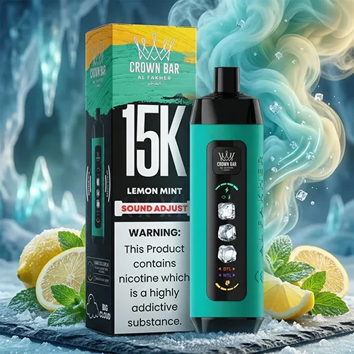 Al Fakher Crown Bar 15000 Puffs Ice Adjust Disposable Vape for UAE and Middle East wholesale market