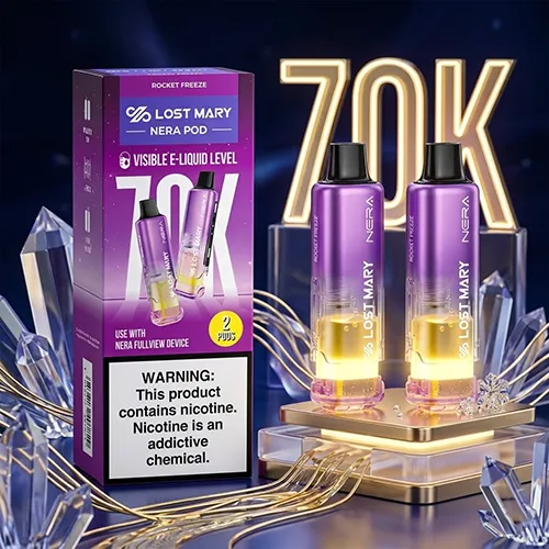 Lost Mary NERA Pod 2-pack in Rocket Freeze flavor for the Fullview 70K Puffs system