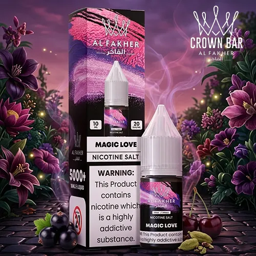 A hand holding an Al Fakher 10ml bottle showing its compact, travel-friendly size for vapers in the Middle East