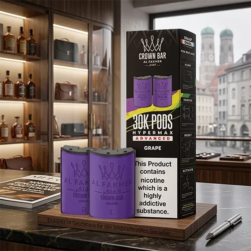 Al Fakher 30k Pods Hypermax Advanced Grape flavor replacement pods in Munich