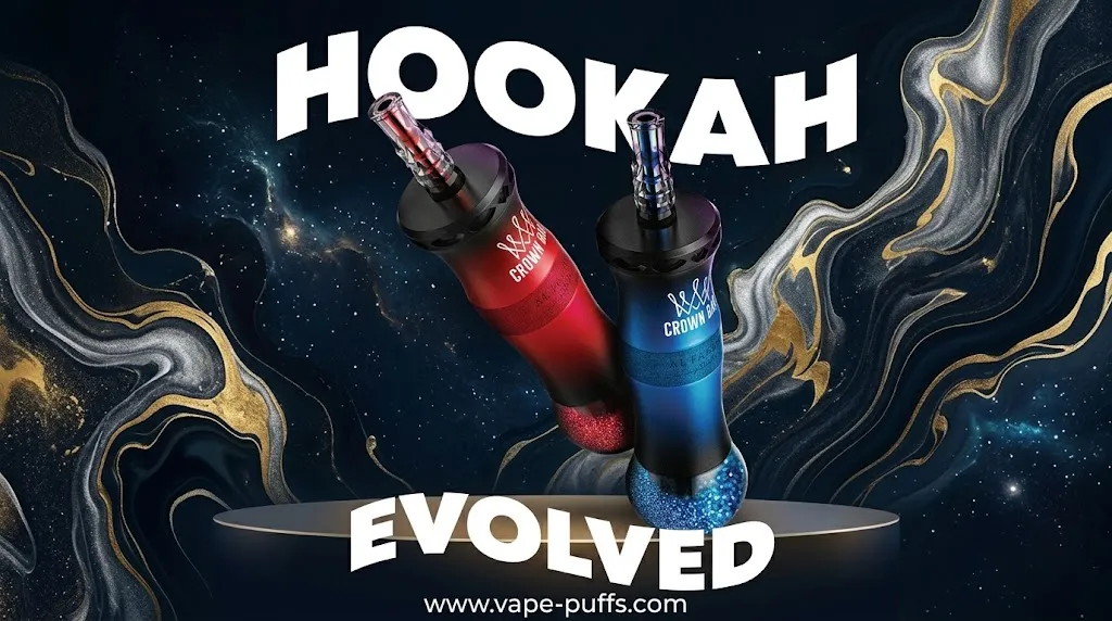Al Fakher E Hose X 60K Puffs Hookah Evolved disposable e-shisha in red and blue
