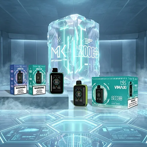 Range of Maskking VIMAXI 20K Puffs flavors including Blue Mint and Cool Mint with TPD packaging