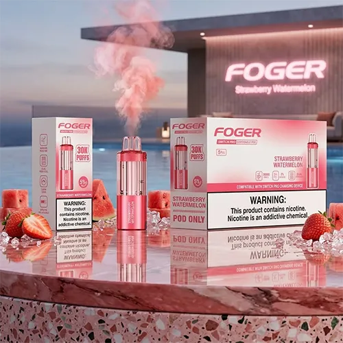 Foger Switch Pro 30K Strawberry Watermelon 5-piece display box for wholesale.