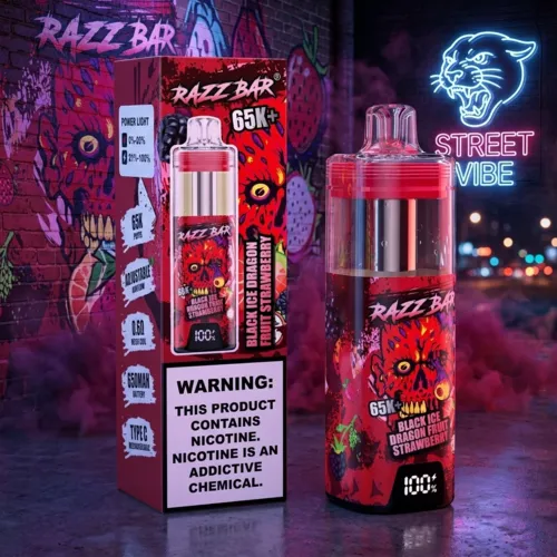 Razz Bar 65K+ puffs disposable vape collection featuring modern screens and premium device designs for the Spain market.